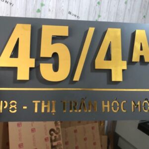 BIỂN SỐ NHÀ CAO CẤP